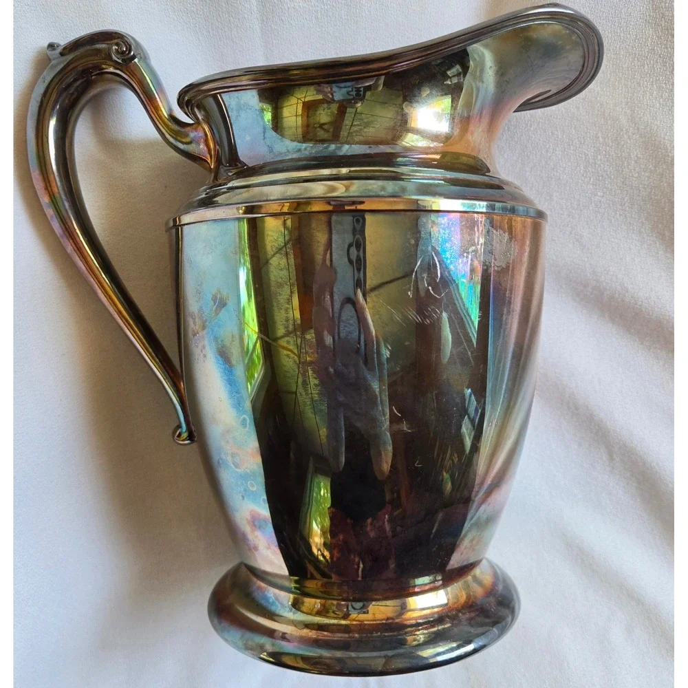 Crescent Silverware Holloware Pattern 4075 Water Pitcher 8 1/2